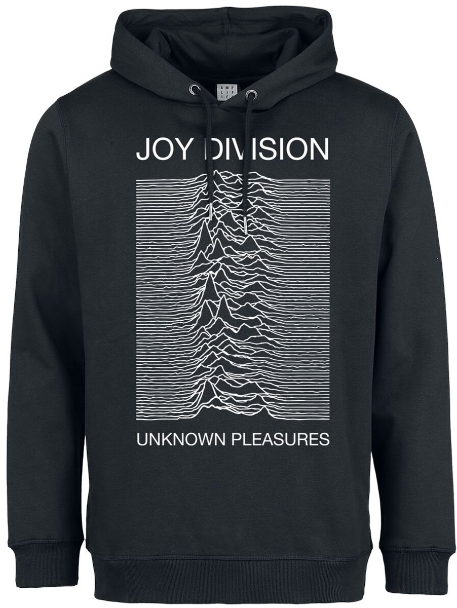 Joy Division Amplified Collection - Unknown Pleasures Heren Trui met capuchon - zwart - XXL