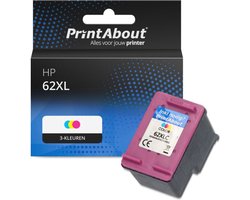 PrintAbout Huismerk HP 62XL (C2P07AE) Inktcartridge 3-kleuren Hoge capaciteit