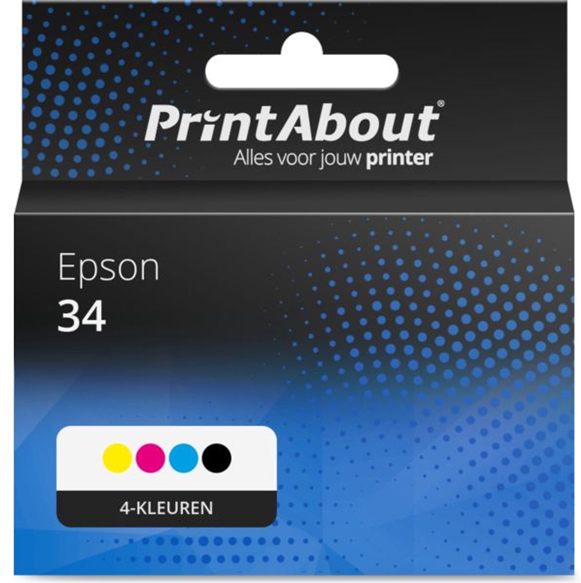 PrintAbout huismerk Inktcartridge 34 (C13T34664010) 4-kleuren Multipack geschikt voor Epson