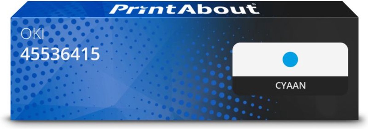 PrintAbout huismerk Toner 45536415 Cyaan geschikt voor OKI