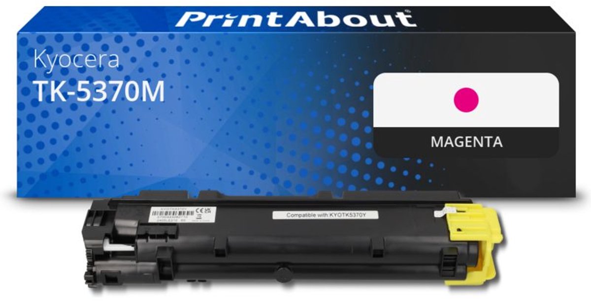 PrintAbout huismerk Toner TK-5370M Magenta geschikt voor Kyocera