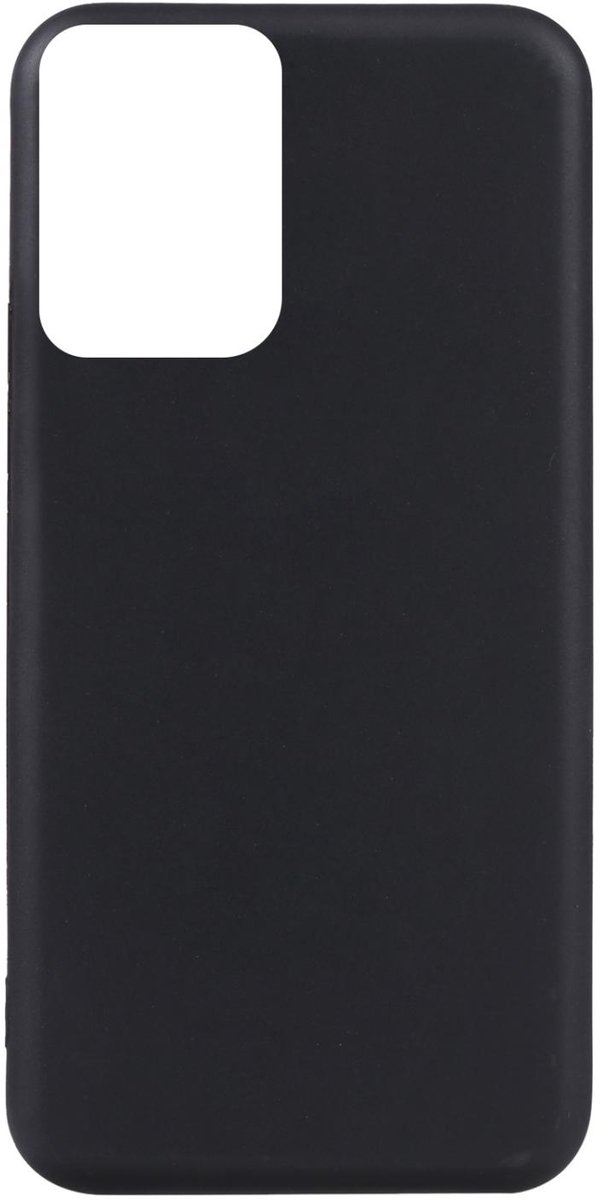 Mobigear Hoesje geschikt voor Motorola Moto E14 Telefoonhoesje Flexibel TPU | Mobigear Basics Backcover | Moto E14 Case | Back Cover - Zwart