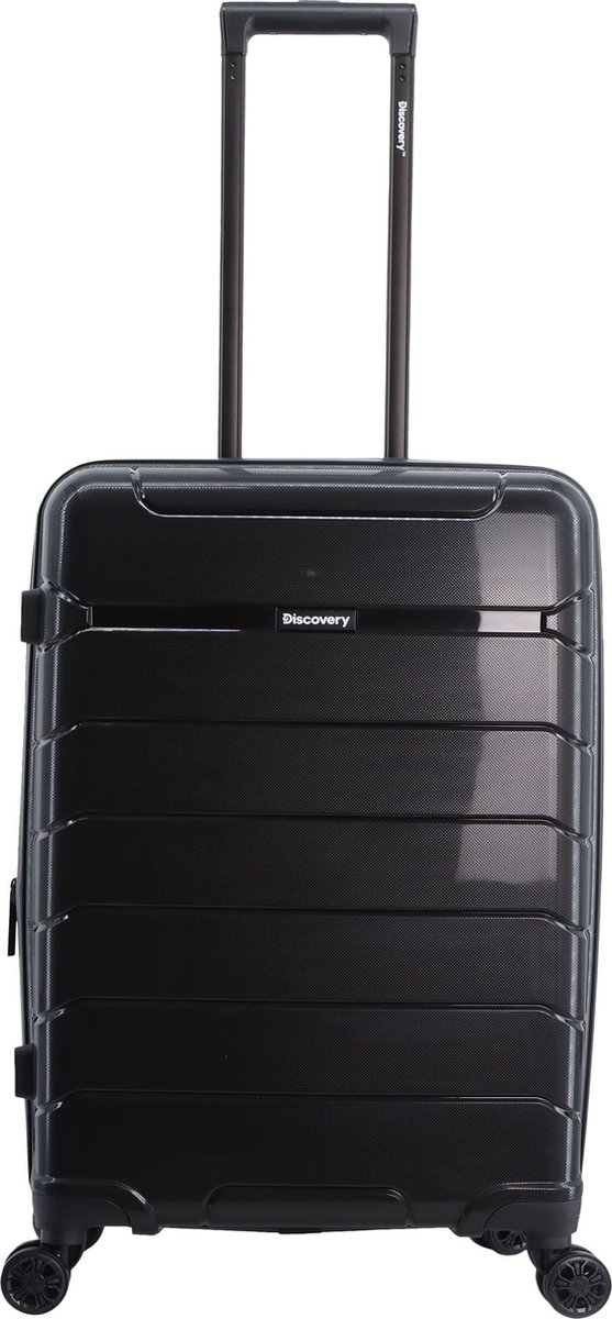 Discovery Skyward Harde Koffer / Trolley / Reiskoffer - 65 cm (Medium) - Zwart - Zwart / Medium