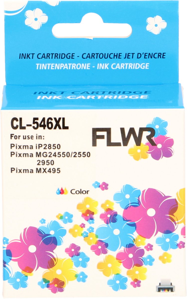 FLWR - Cartridges / Canon CL-546XL / kleur / Geschikt voor Canon