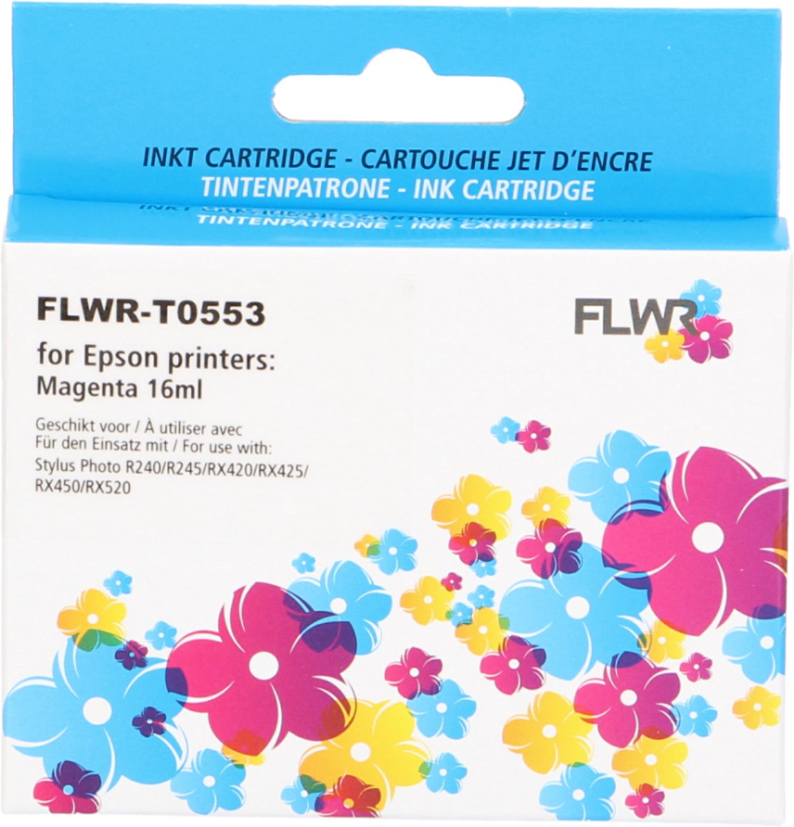 FLWR - Cartridges / Epson T0553 / magenta / Geschikt voor Epson