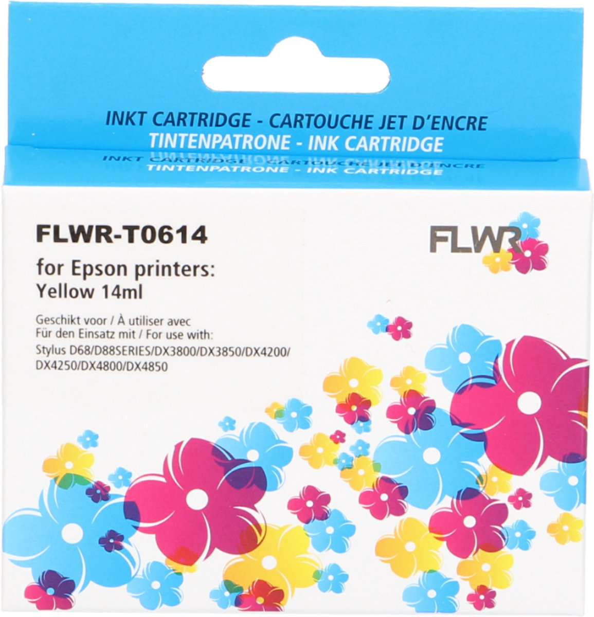 FLWR - Cartridges / Epson T0614 / geel / Geschikt voor Epson