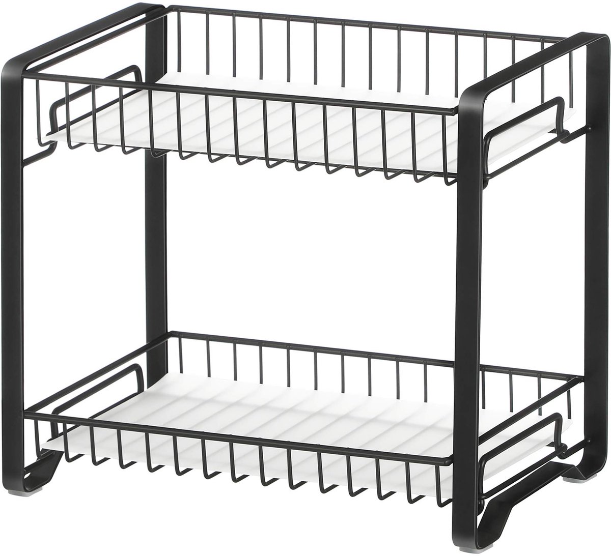 Unyqoos ® Dubbel Laags Organisatierek voor Keuken en Badkamer met Antislip Voeten