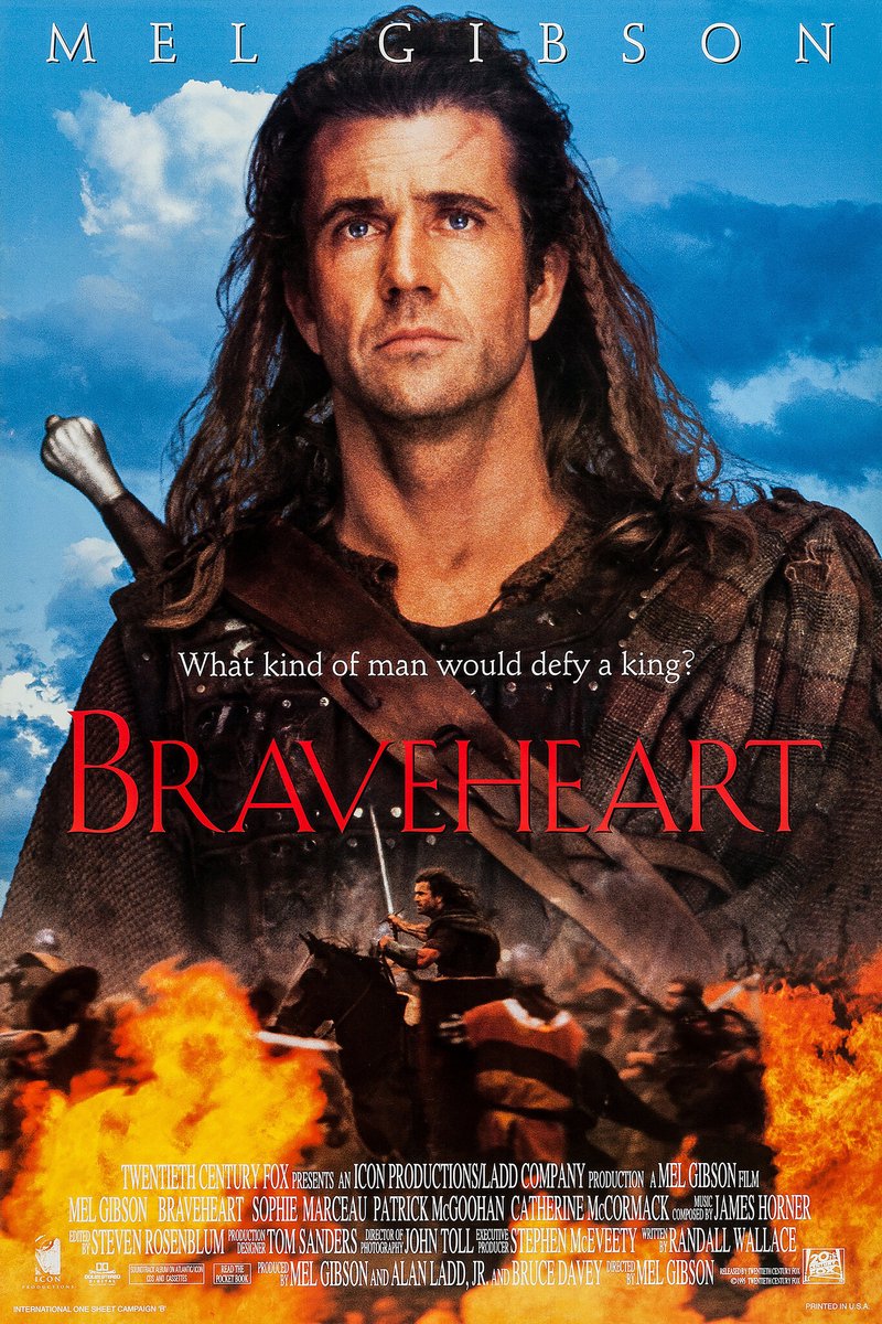 karo-art Poster- Braveheart, 1995, Originele Filmposter, Premium Print, Professioneel Fotopapier Multikleur