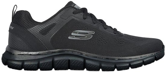 Skechers Track-Broader 232698- BBK, Homme, Zwart, Baskets pour femmes, Chaussures de sport, taille: 46
