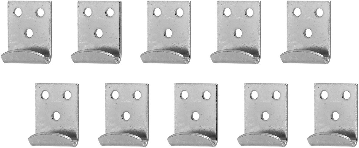 Alberts 10x roestvrijstalen rechte sluithaken 25x34mm Koffersluiting Kofferhaken