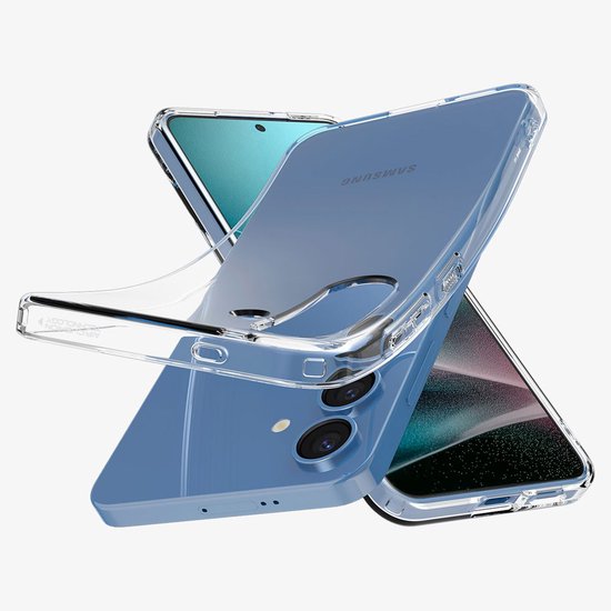 Coque Spigen adaptée à la coque Samsung Galaxy S25 en Siliconen - Coque arrière Spigen Liquid Crystal - Transparente