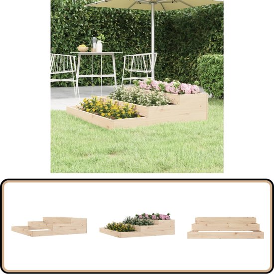 vidaXL Plantenbak 90x60x72 cm geïmpregneerd grenenhout - Plantenbak