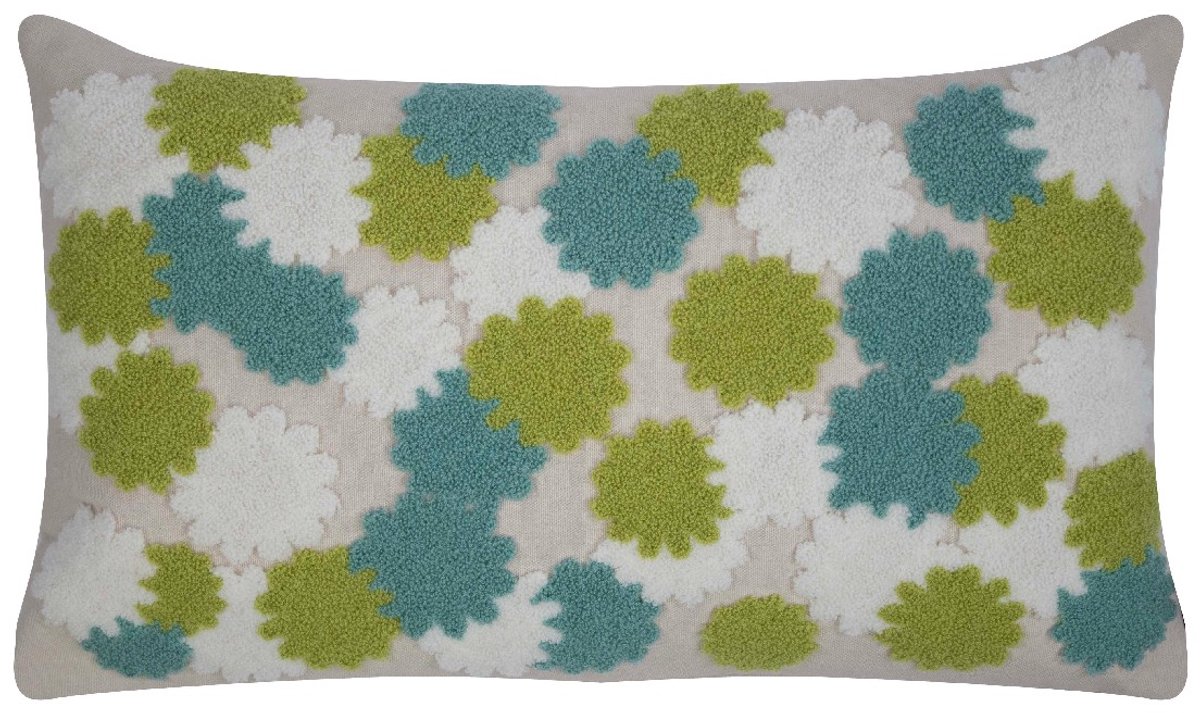 Mars & More Miley Kussen groen blauw 30x50cm
