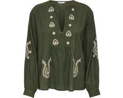 ONLY - ONLMOON L/S EMB TOP WVN NOOS - Meisjes - Blouses