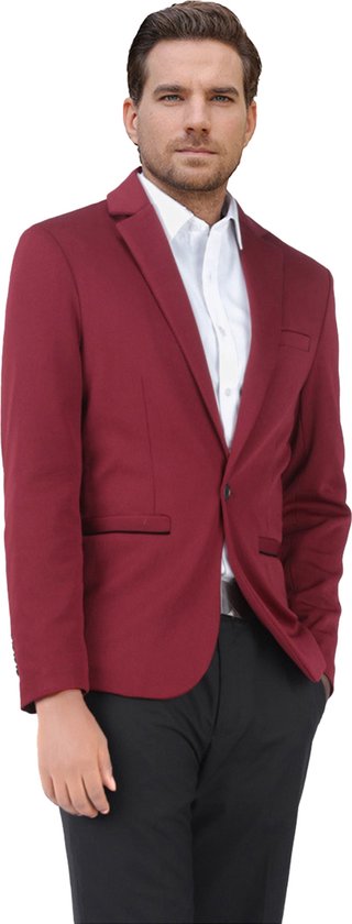 Geel slim-fit 2-delig minimalistisch pak