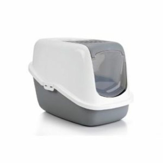 Savic Savic Kattentoilet Nestor - Kattenbak - 566mm x 396mm x 351mm - Grijs/Wit