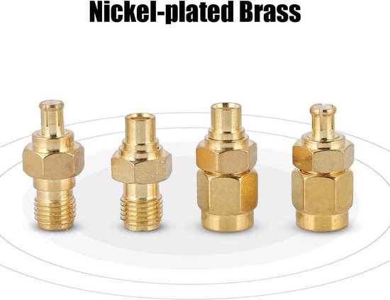 Vecys SMA naar MCX Adapter 4 Types Kit SMA MCX Adapter voor Antenne 4G