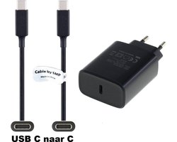 OneOne 20W snellader + 1,2m sterke USB C naar C kabel. PD lader. Oplader adapter past op Nokia C100, C110, C210, C22, C300, C310, C32, G10, G11, G11+, G21, G22, G300, G400, G42, G60