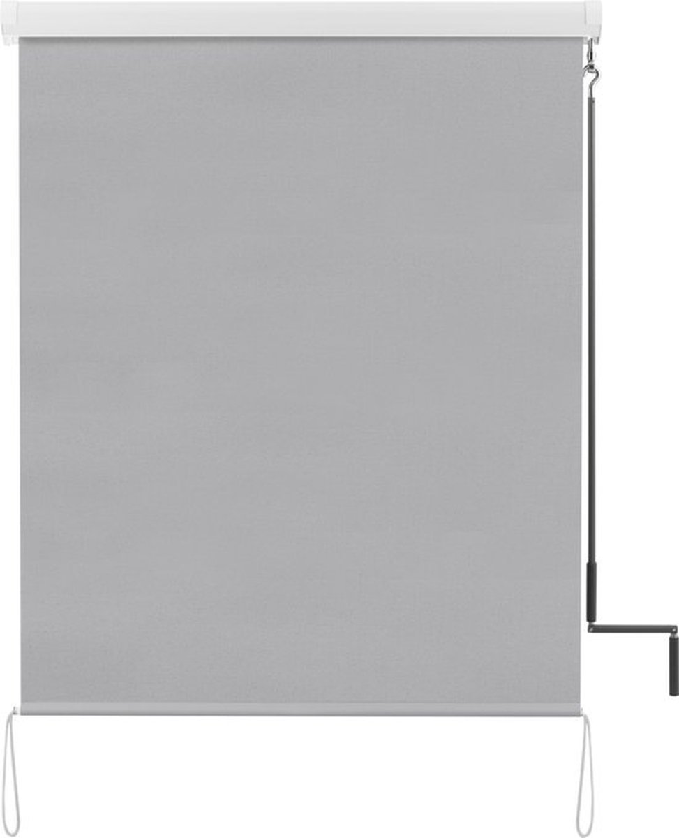 Bolt Edge Rolgordijn met Crank - Grijs - 140x240cm - Luxaflex - Verduisterend en Isolerend