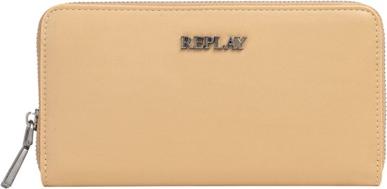 REPLAY Porte-monnaie Zip Around Wallet Safari Marron clair