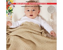 Breipakket deken- kinderdeken- kado-kraamcadeau- Ecopuno garen-Lana Grossa-model 36 van Infanti 19-greige 018