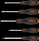 Neo Tools Schroevendraaierset Slagkop 5dlg, Magnetisch, Crmo Staal