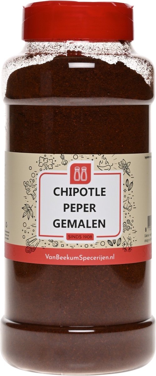 Goedkoopste Van Beekum Specerijen - Chipotle Peper Gemalen - Strooibus 450 gram