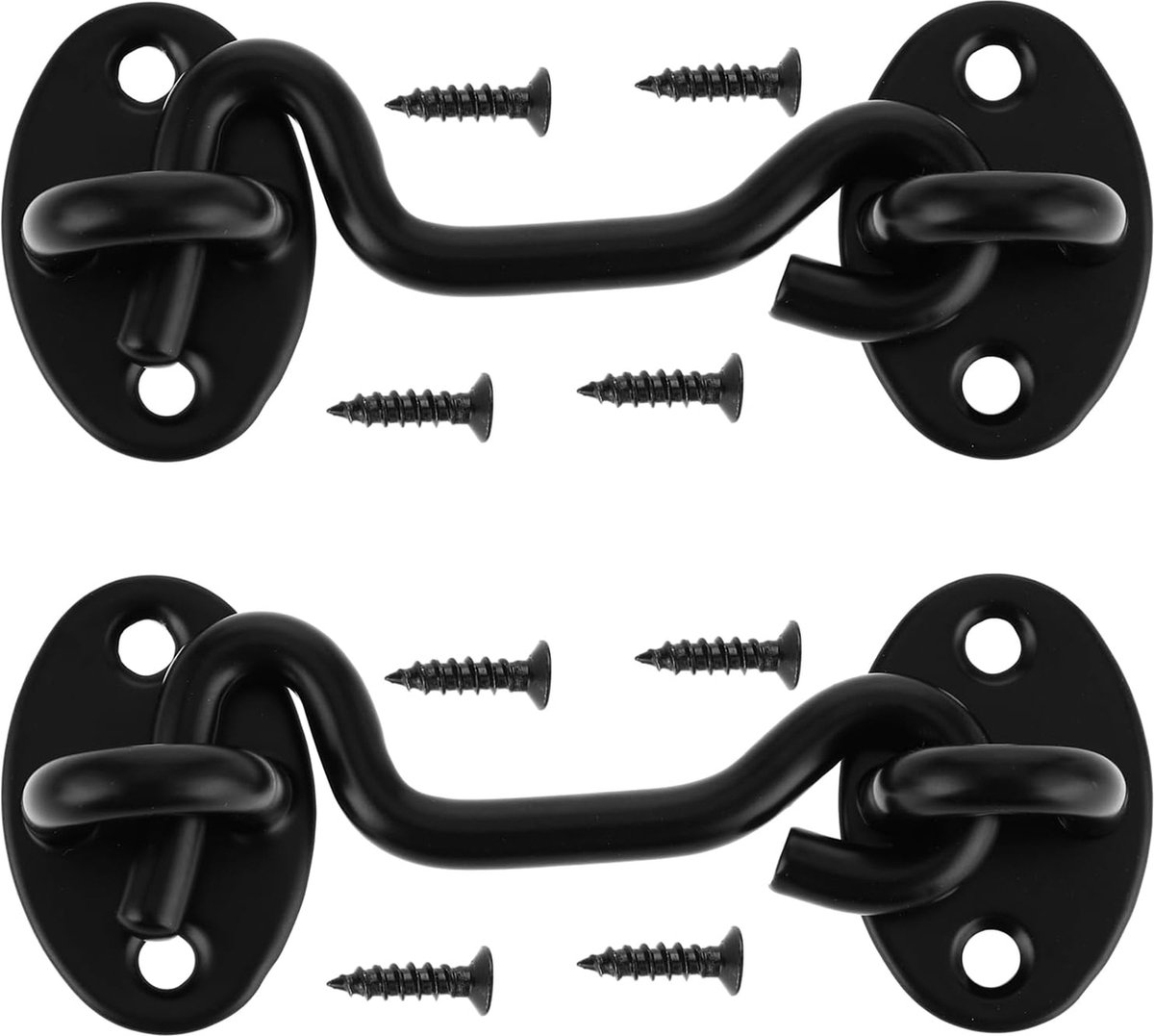 Schuifdeursluitingen - Veiligheid en privacy - 2 stuks - RVS - 7,5 cm
