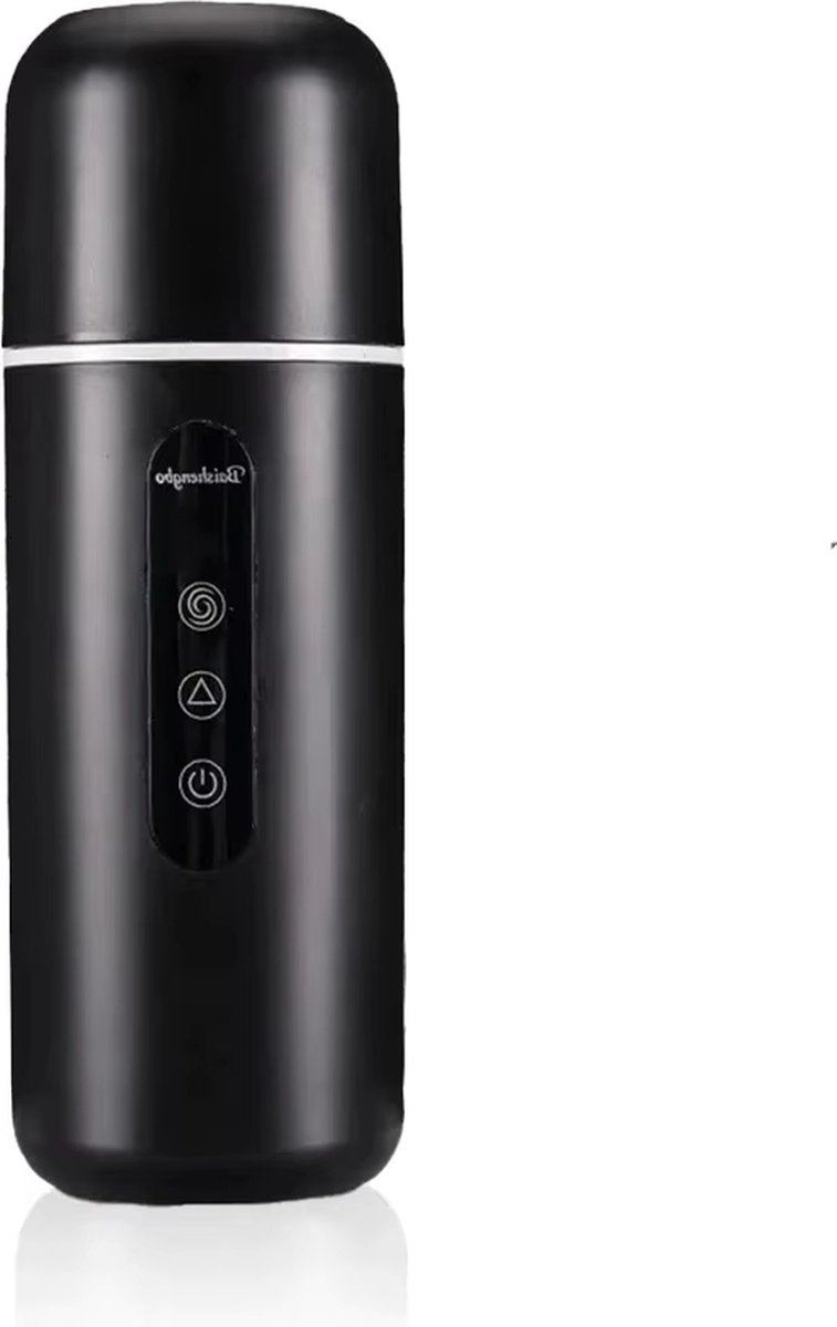 Mini Waterkoker - Reis Waterkoker - Draagbare Waterkoker - 3-in-1 Waterkoker, Thermosfles En Drinkbeker - 420ml - Zwart
