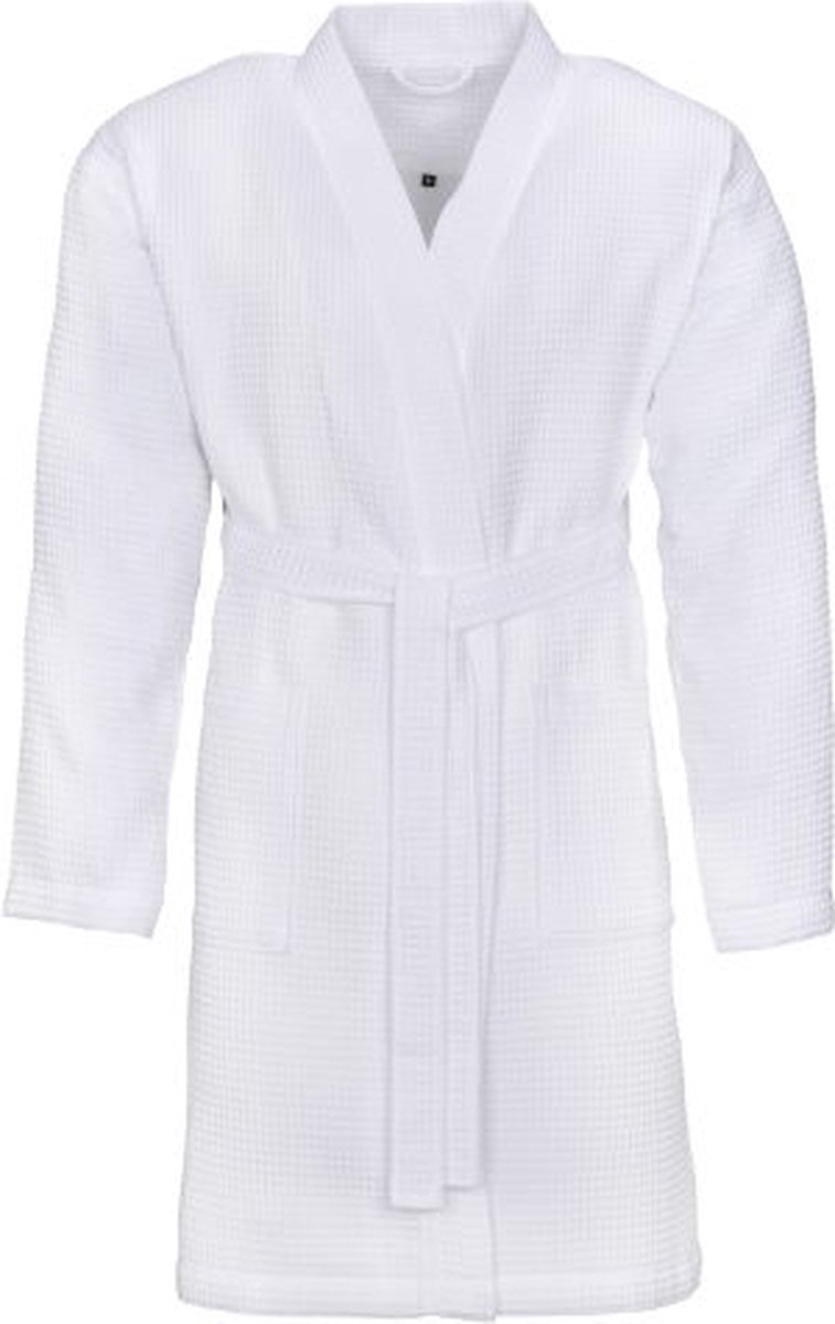 Pique Rom Unisex Badjas - Moderne Wafelstructuur & Lichtgewicht Comfort