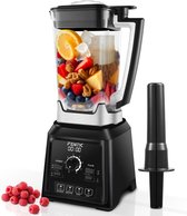 Fentic Power Blender – 2000 Watt – 2L – Krachtige Smoothie Maker – Ice Crusher – 8 Snelheden en 4 Programma’s – 8 RVS Messen