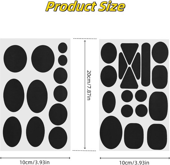 LABUYI 2 Pièces Patchs De Réparation En Nylon,Tissu Autocollant Reparation, Patch De Réparation,pour Réparer