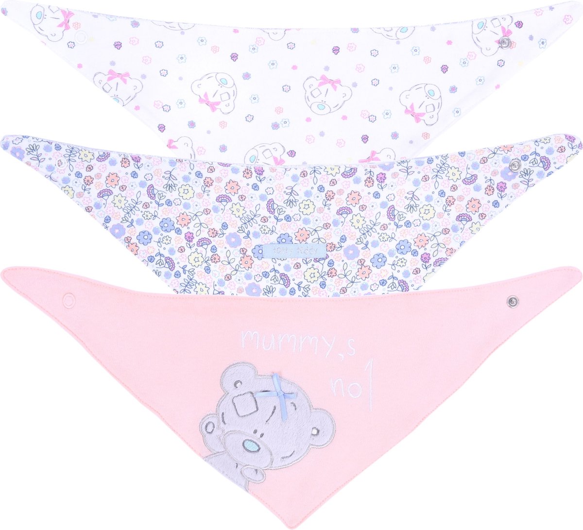 Goedkoopste 3x Abrikooswit slabbetje met teddybeer