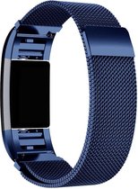 YONO Milanees bandje - Fitbit Charge 2 - Blauw - Small