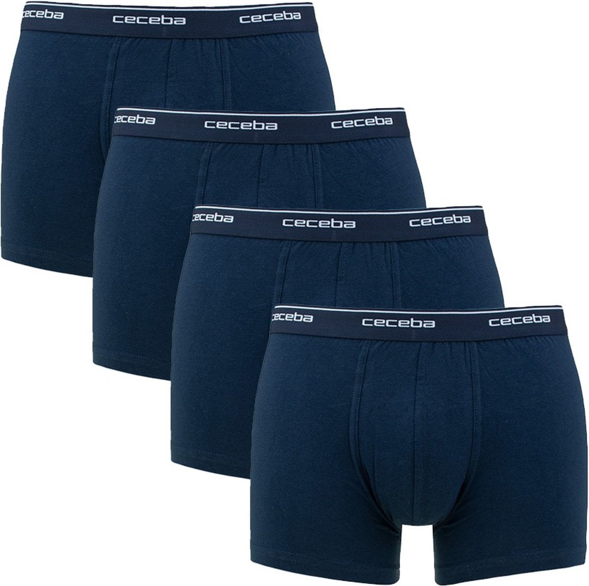 CECEBA Monza Heren Boxer - 4-pack Multipack- Blauw