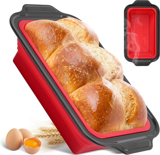 Set van 6 siliconen vormen voor Air Fryer, accessoires voor airfryer met 6 verschillende maten, siliconen bakvorm, opvouwbaar, herbruikbaar, voor gezond koken