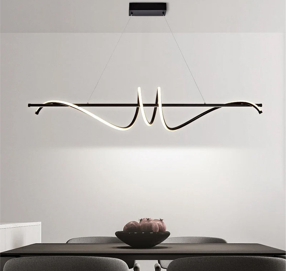 Flow | Hanglamp | Led design armatuur (zwart)