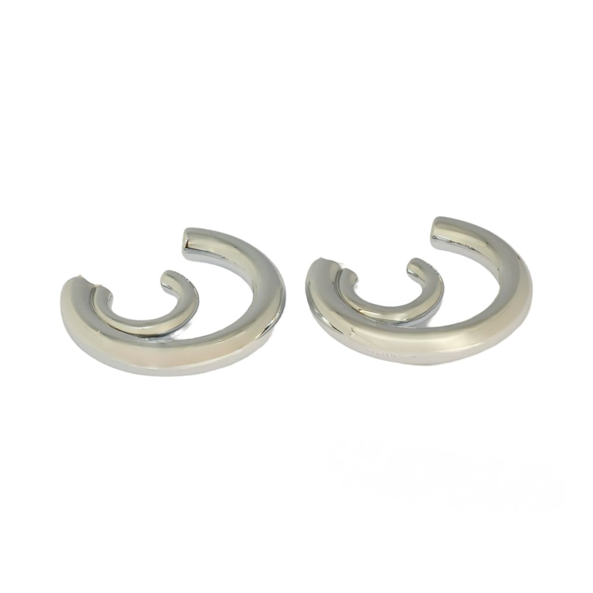 Silver Double Hoop Earrings