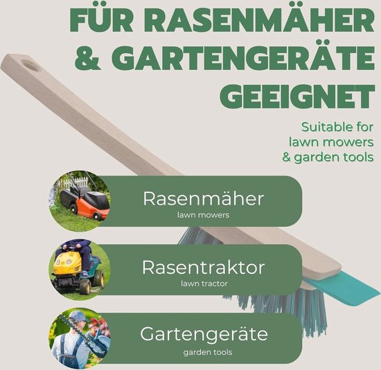 Set van 2 grasmaaier borstels en schrapers voor efficiënte reiniging — afbeelding 3