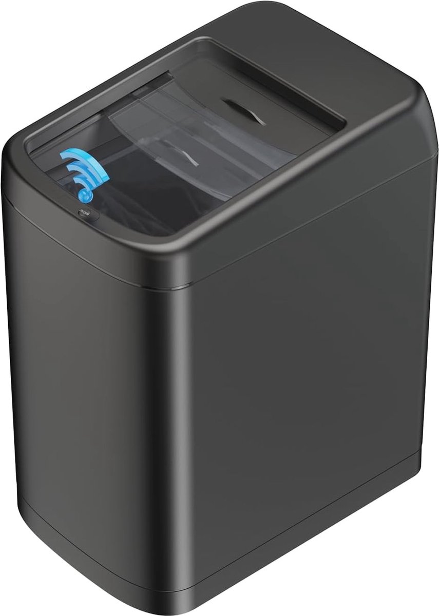 Vuilnisbak 13 Gallon - 50 Liter Keuken Prullenbak Automatische Touch Free met Deksel - Roestvrij Staal
