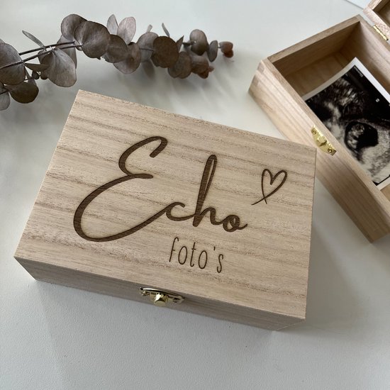 Echo kistje - Bewaren van je echo foto's - Zwangerschapscadeau van Echo — afbeelding 3