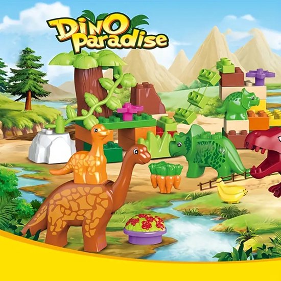 USEme Dino Paradise - Building blocks dinosaur - Creatief - 40 stuks