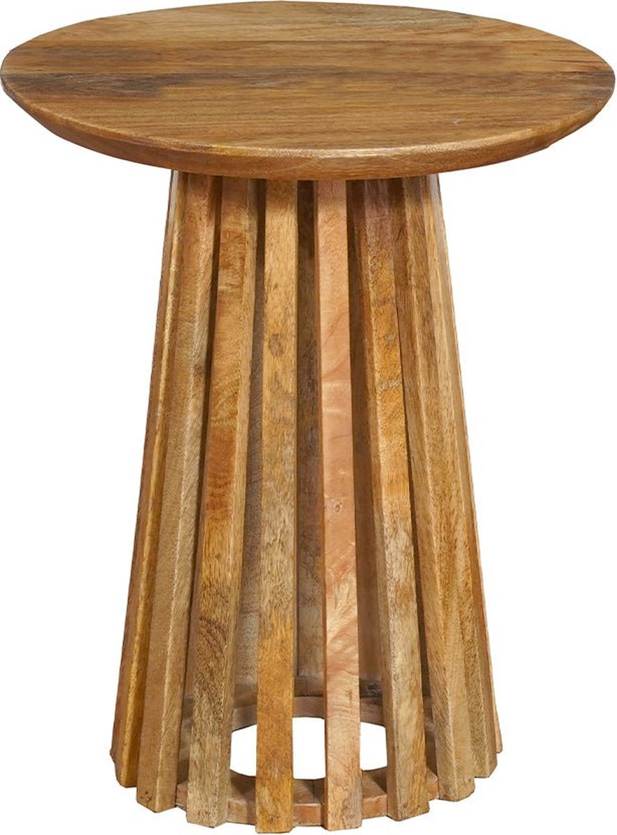 Mangohouten Salontafel Ravenna Small Mahom Industrieel - Kleine tafel van Mangohout & Metaal - Industriële Huiskamertafel