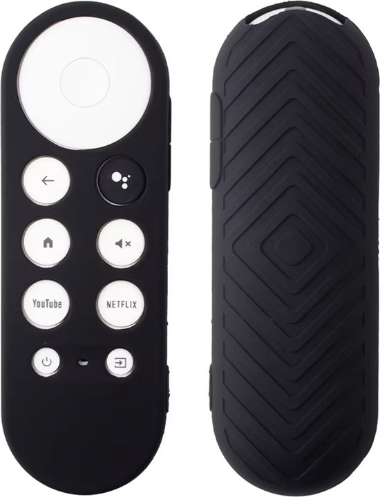 Ibley Housse de protection pour télécommande Chromecast HD/ 4K Zwart - coque télécommande - Housse en Siliconen - Convient pour télécommande Chromecast 2020 et plus récente