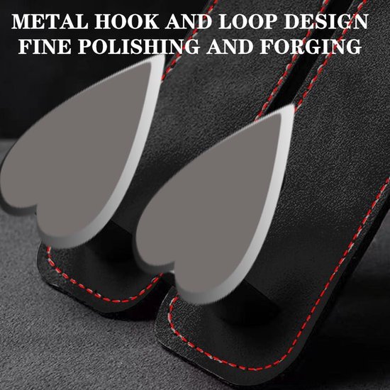 IPELY Universele auto voertuig achterbank hoofdsteun hanger houder haak voor tas portemonnee doek kruidenier (zwart -set van 2 IPELY Universele auto voertuig achterbank hoofdsteun hanger houder haak voor tas portemonnee doek kruidenier (zwart -set van 2