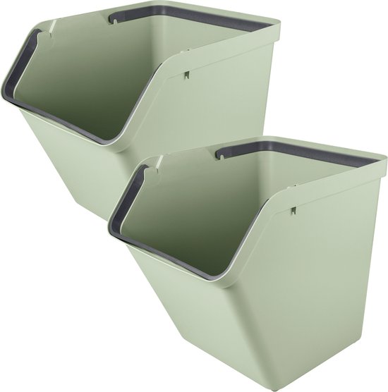 Sunware Sigma home sorteer unit 60L set van 2 - groen