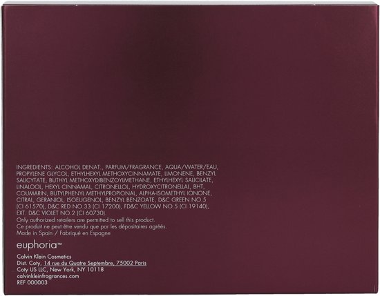 Calvin Klein CK Euphoria 100 ml Eau de Parfum - Damesparfum