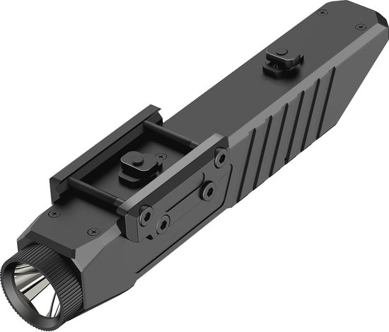 Tactische Zaklamp 1450 Lumen - Oplaadbare LED Zaklamp voor Buiten met Picatinny en Mlok Montage