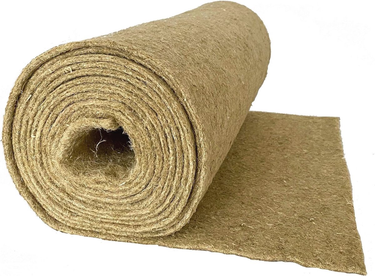 Hennep Knaagdiertapijt – 100% Natuurlijk, Geschikt voor Konijnen, Cavia’s, Hamsters, en Meer – 0,40 m x 5 m