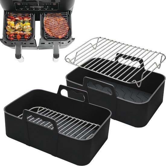 Set van 4 siliconen magneten voor Air Fryer - magnetische fixator voor